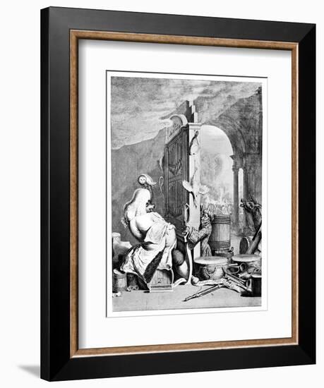 The Charming Brute, (A Satire on Hande), 1754-null-Framed Giclee Print