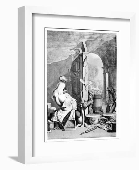 The Charming Brute, (A Satire on Hande), 1754-null-Framed Giclee Print