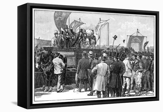 The Chartist Demonstration on Kennington Common, 1848-William Barnes Wollen-Framed Premier Image Canvas