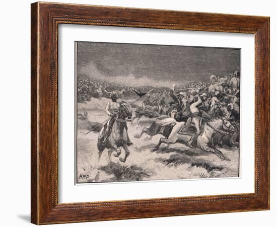 The Chase at Argaum Ad 1803-Henry Marriott Paget-Framed Giclee Print