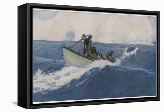The Chase of the Bow-Head Whale-Clifford W. Ashley-Framed Premier Image Canvas