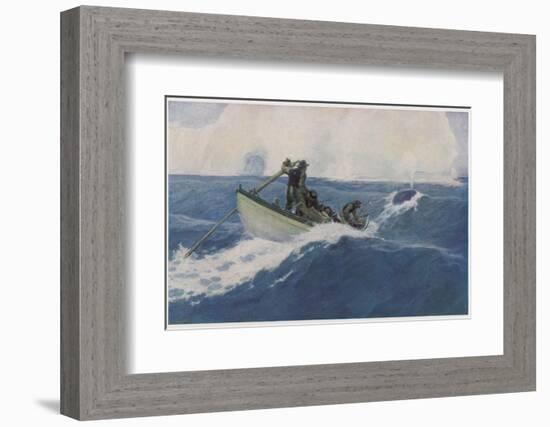 The Chase of the Bow-Head Whale-Clifford W. Ashley-Framed Photographic Print