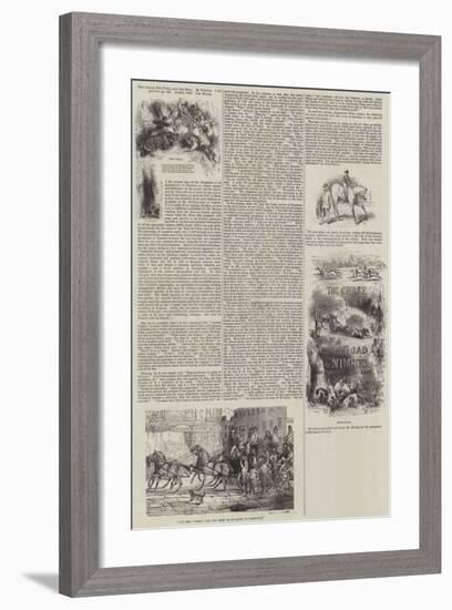 The Chase, the Turf and the Road, by Nimrod-Sir John Gilbert-Framed Giclee Print