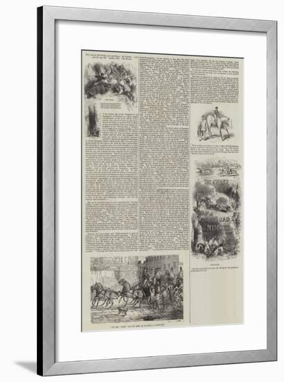 The Chase, the Turf and the Road, by Nimrod-Sir John Gilbert-Framed Giclee Print