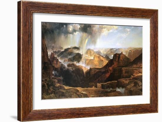 The Chasm of the Colorado-Thomas Moran-Framed Art Print