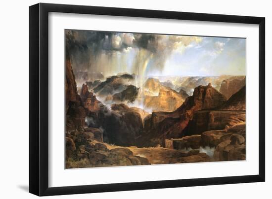 The Chasm of the Colorado-Thomas Moran-Framed Art Print