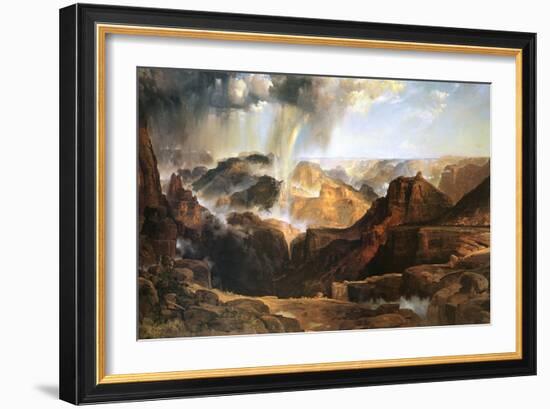 The Chasm of the Colorado-Thomas Moran-Framed Art Print