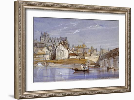 The Chateau at Amboise, on the Loire, 1836-William Callow-Framed Giclee Print