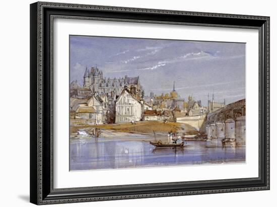 The Chateau at Amboise, on the Loire, 1836-William Callow-Framed Giclee Print