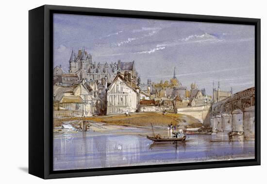 The Chateau at Amboise, on the Loire, 1836-William Callow-Framed Premier Image Canvas