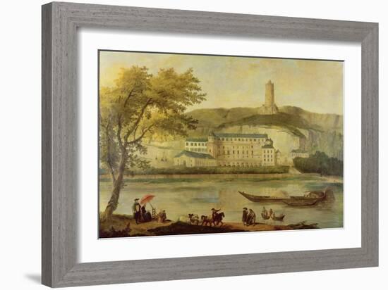 The Chateau De La Roche-Guyon-Hubert Robert-Framed Giclee Print