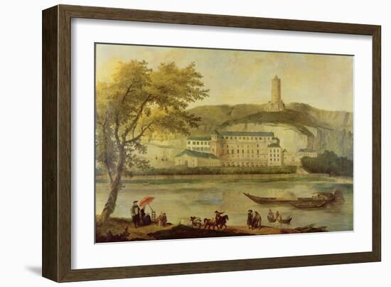 The Chateau De La Roche-Guyon-Hubert Robert-Framed Giclee Print