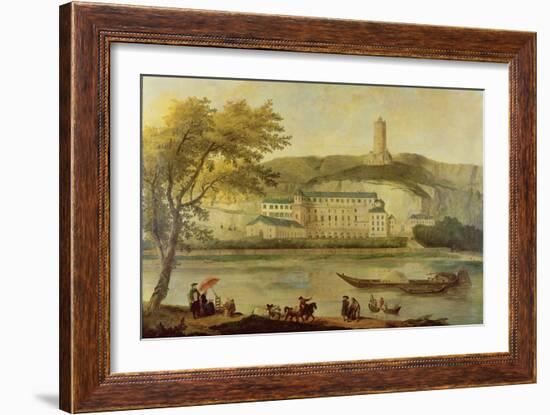 The Chateau De La Roche-Guyon-Hubert Robert-Framed Giclee Print