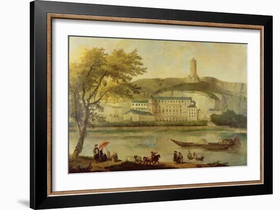The Chateau De La Roche-Guyon-Hubert Robert-Framed Giclee Print