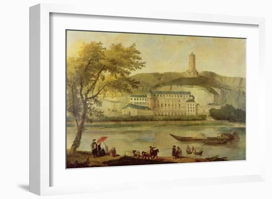 The Chateau De La Roche-Guyon-Hubert Robert-Framed Giclee Print