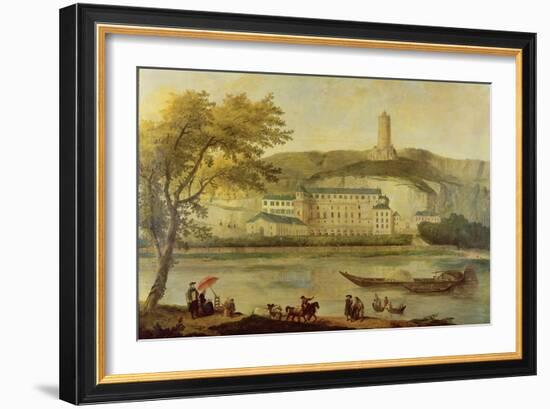 The Chateau De La Roche-Guyon-Hubert Robert-Framed Giclee Print