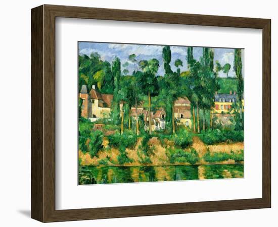 The Chateau De Medan, C.1880-Paul Cézanne-Framed Giclee Print