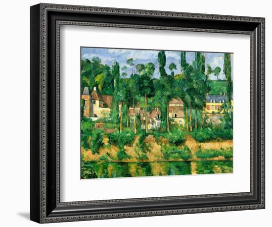 The Chateau De Medan, C.1880-Paul Cézanne-Framed Giclee Print