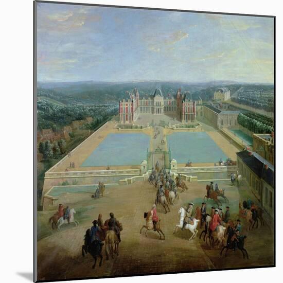 The Chateau De Meudon from the Side of the Avenue, 1722 (Oil on Canvas)-Pierre-Denis Martin-Mounted Giclee Print