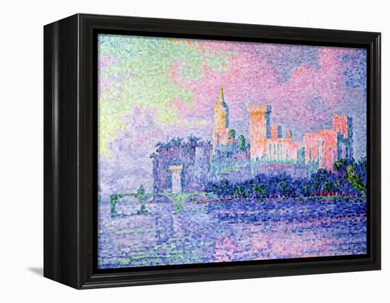 The Chateau des Papes, Avignon, 1900-Paul Signac-Framed Premier Image Canvas