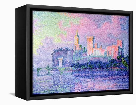 The Chateau des Papes, Avignon, 1900-Paul Signac-Framed Premier Image Canvas