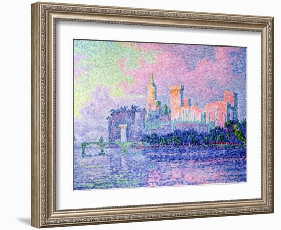 The Chateau des Papes, Avignon, 1900-Paul Signac-Framed Giclee Print