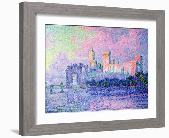 The Chateau des Papes, Avignon, 1900-Paul Signac-Framed Giclee Print