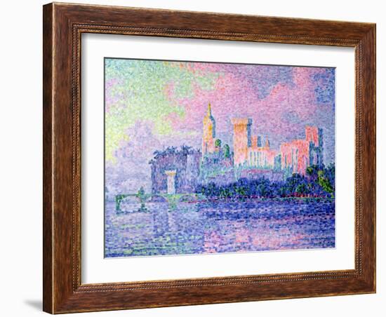 The Chateau des Papes, Avignon, 1900-Paul Signac-Framed Giclee Print