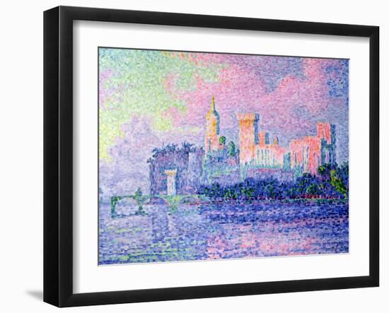 The Chateau des Papes, Avignon, 1900-Paul Signac-Framed Giclee Print