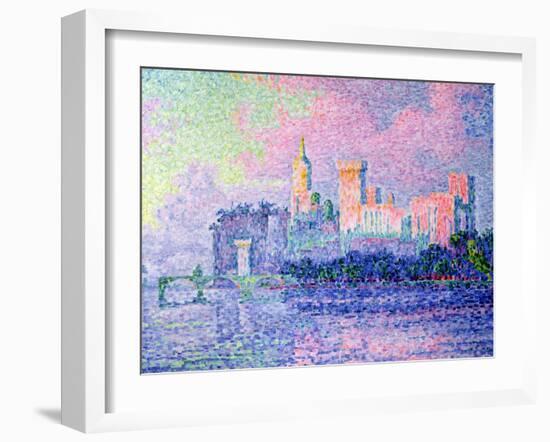 The Chateau des Papes, Avignon, 1900-Paul Signac-Framed Giclee Print