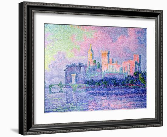 The Chateau des Papes, Avignon, 1900-Paul Signac-Framed Giclee Print