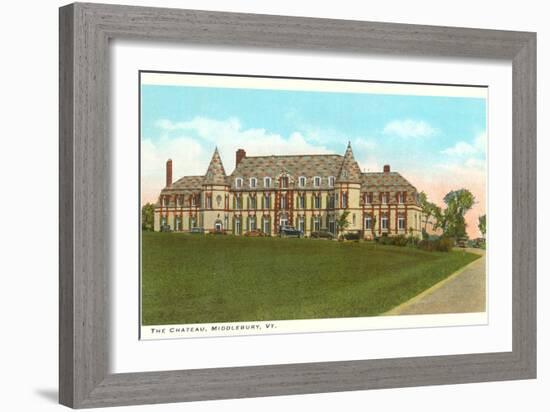 The Chateau, Middlebury, Vermont-null-Framed Art Print