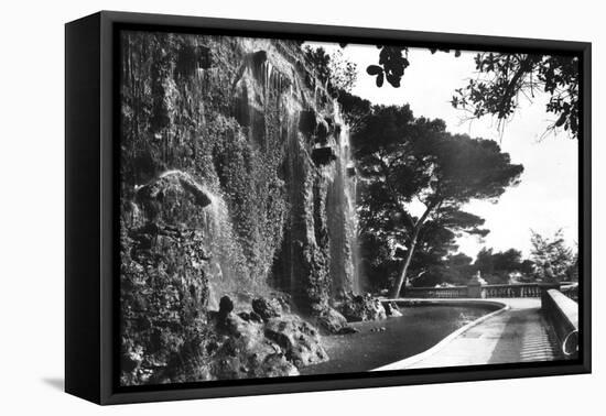 The Chateau Waterfall, Nice, South of France, Early 20th Century-null-Framed Premier Image Canvas