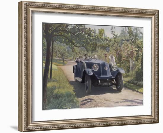 The Chauffeur of a Renault 40CV Torpedo Sport-null-Framed Photographic Print