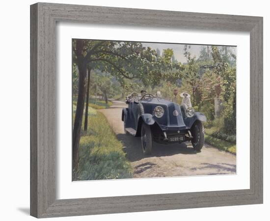 The Chauffeur of a Renault 40CV Torpedo Sport-null-Framed Photographic Print