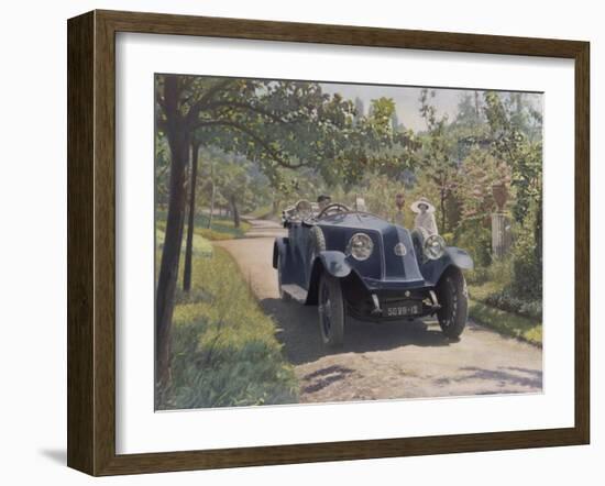 The Chauffeur of a Renault 40CV Torpedo Sport-null-Framed Photographic Print