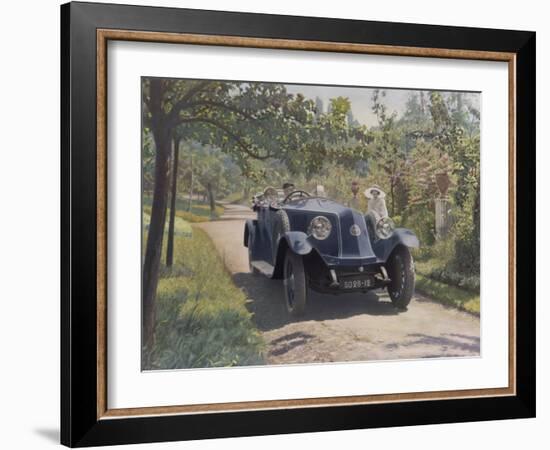 The Chauffeur of a Renault 40CV Torpedo Sport-null-Framed Photographic Print