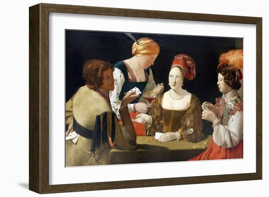 The Cheat with the Ace of Diamonds, C. 1635-Georges de La Tour-Framed Giclee Print