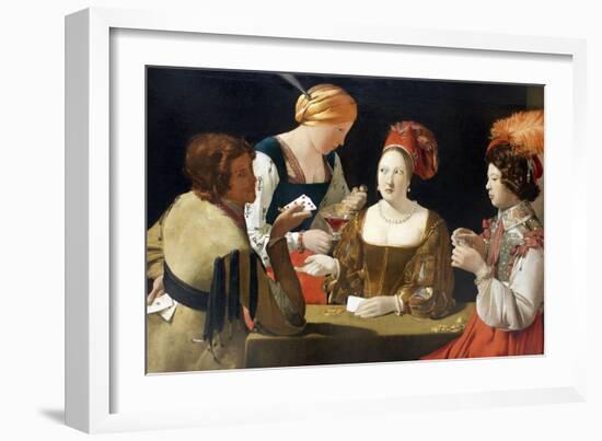 The Cheat with the Ace of Diamonds, C. 1635-Georges de La Tour-Framed Giclee Print