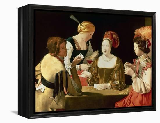 The Cheater with the Ace of Diamonds-Georges de La Tour-Framed Premier Image Canvas