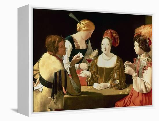 The Cheater with the Ace of Diamonds-Georges de La Tour-Framed Premier Image Canvas