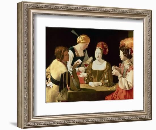 The Cheater with the Ace of Diamonds-Georges de La Tour-Framed Giclee Print