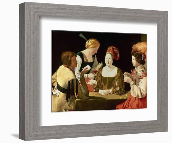 The Cheater with the Ace of Diamonds-Georges de La Tour-Framed Giclee Print