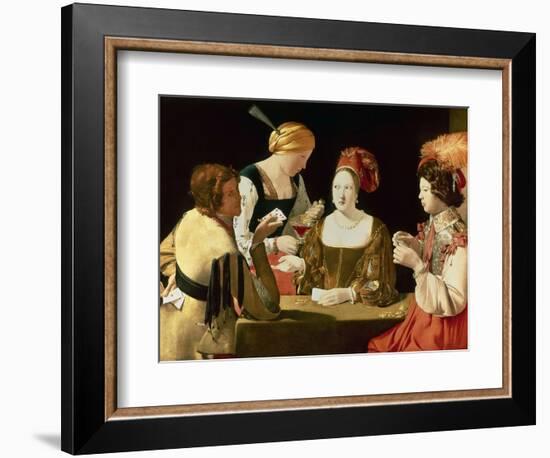 The Cheater with the Ace of Diamonds-Georges de La Tour-Framed Giclee Print