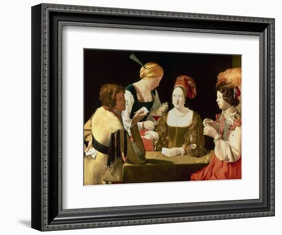 The Cheater with the Ace of Diamonds-Georges de La Tour-Framed Giclee Print