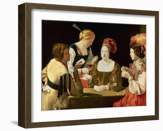 The Cheater with the Ace of Diamonds-Georges de La Tour-Framed Giclee Print