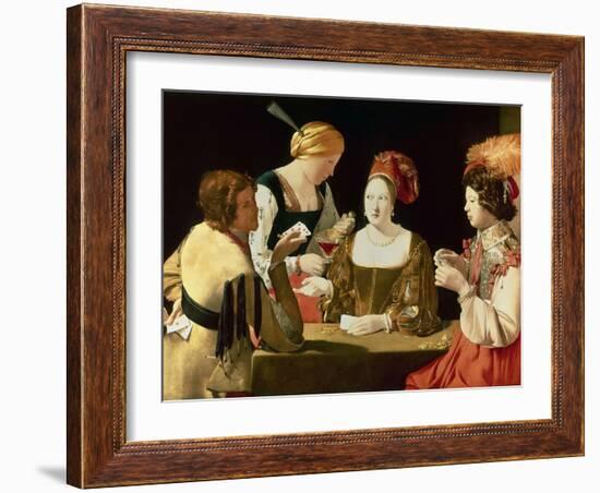 The Cheater with the Ace of Diamonds-Georges de La Tour-Framed Giclee Print