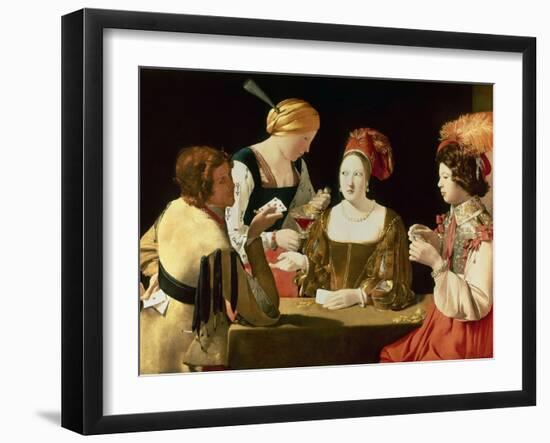 The Cheater with the Ace of Diamonds-Georges de La Tour-Framed Giclee Print