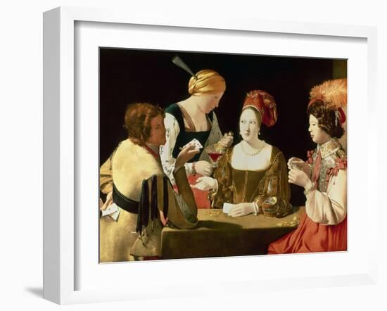 The Cheater with the Ace of Diamonds-Georges de La Tour-Framed Giclee Print