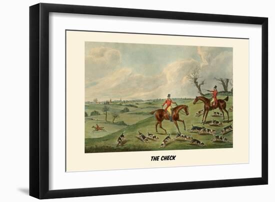 The Check-Henry Thomas Alken-Framed Art Print